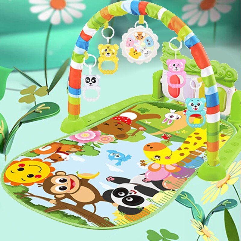 3-in-1 Kick n for Play ǾƳ ü  Play Mat for Baby Tummy for TIME Activity CentersHanging Rattles Gen